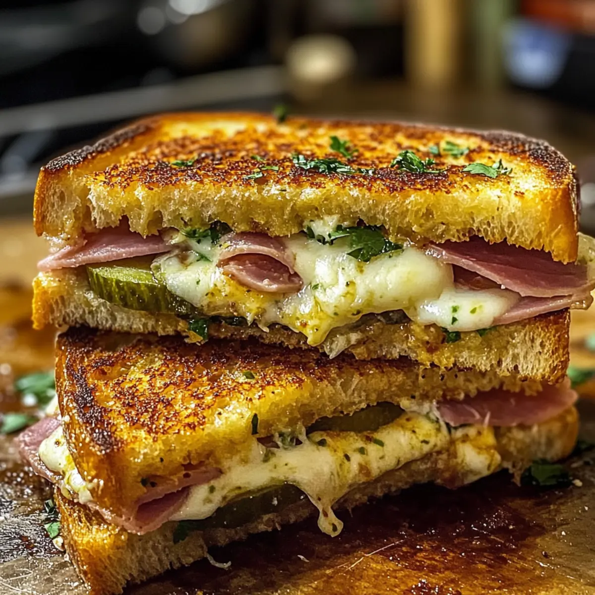Köstliche Bold und Buttrige Kubanische Knoblauchbrot-Sandwiches