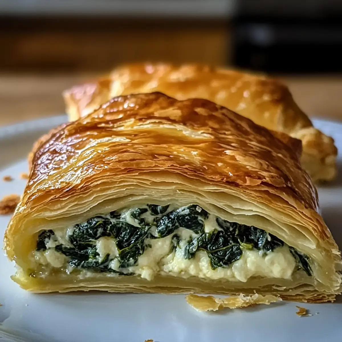 Käse- und Spinatgefüllte Teigtasche: Ein Genuss fürs Herz
