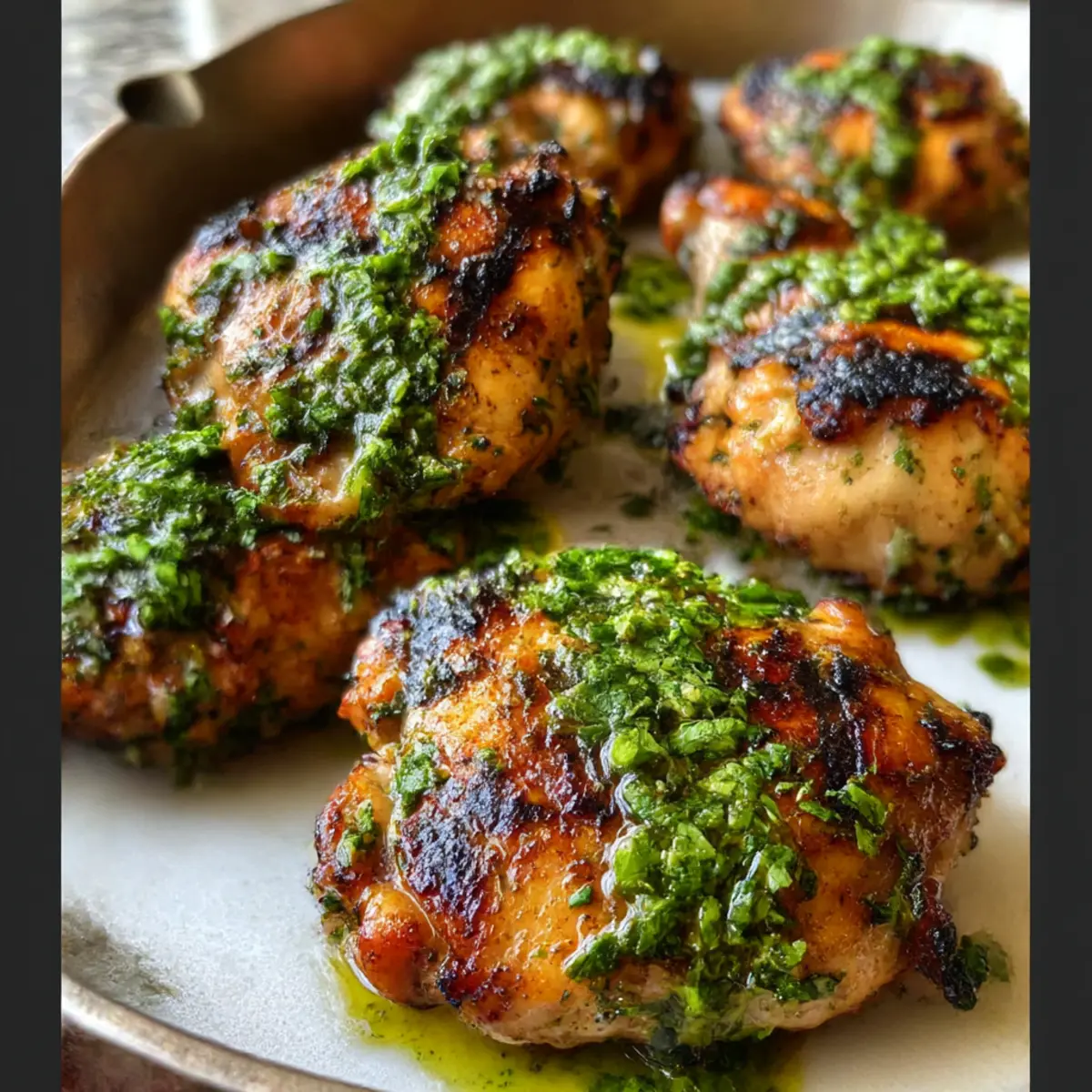 Chimichurri Hähnchen: Saftige Hähnchenschenkel Grillgenuss