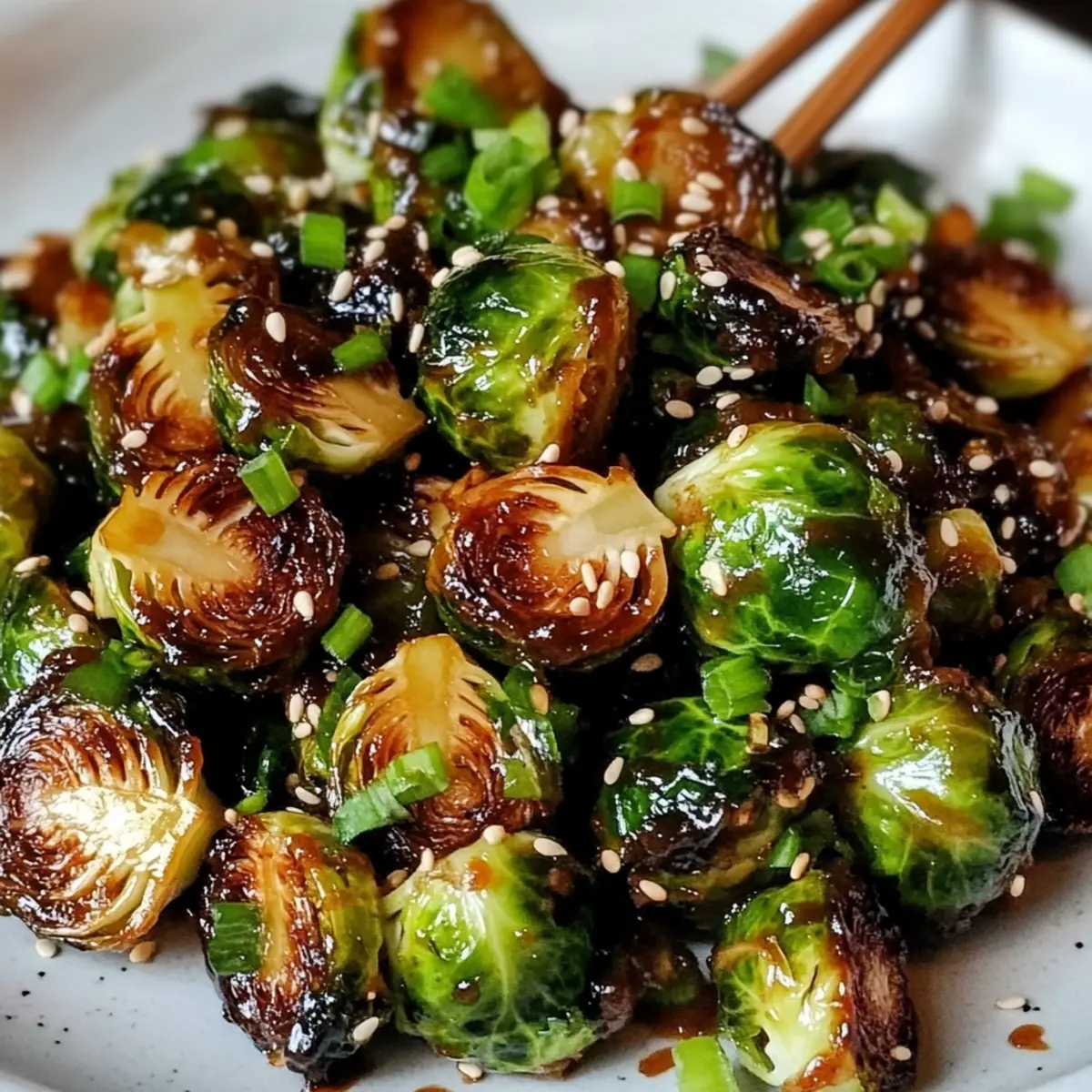 Knusprige asiatische BBQ Rosenkohl für echte Genießer