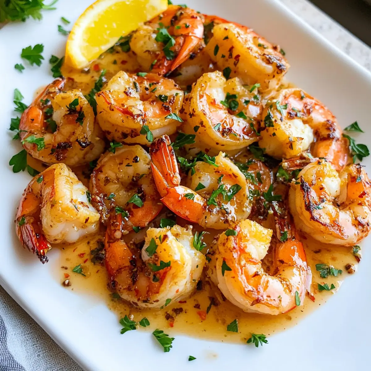 Knoblauchshrimp in köstlicher Buttersauce