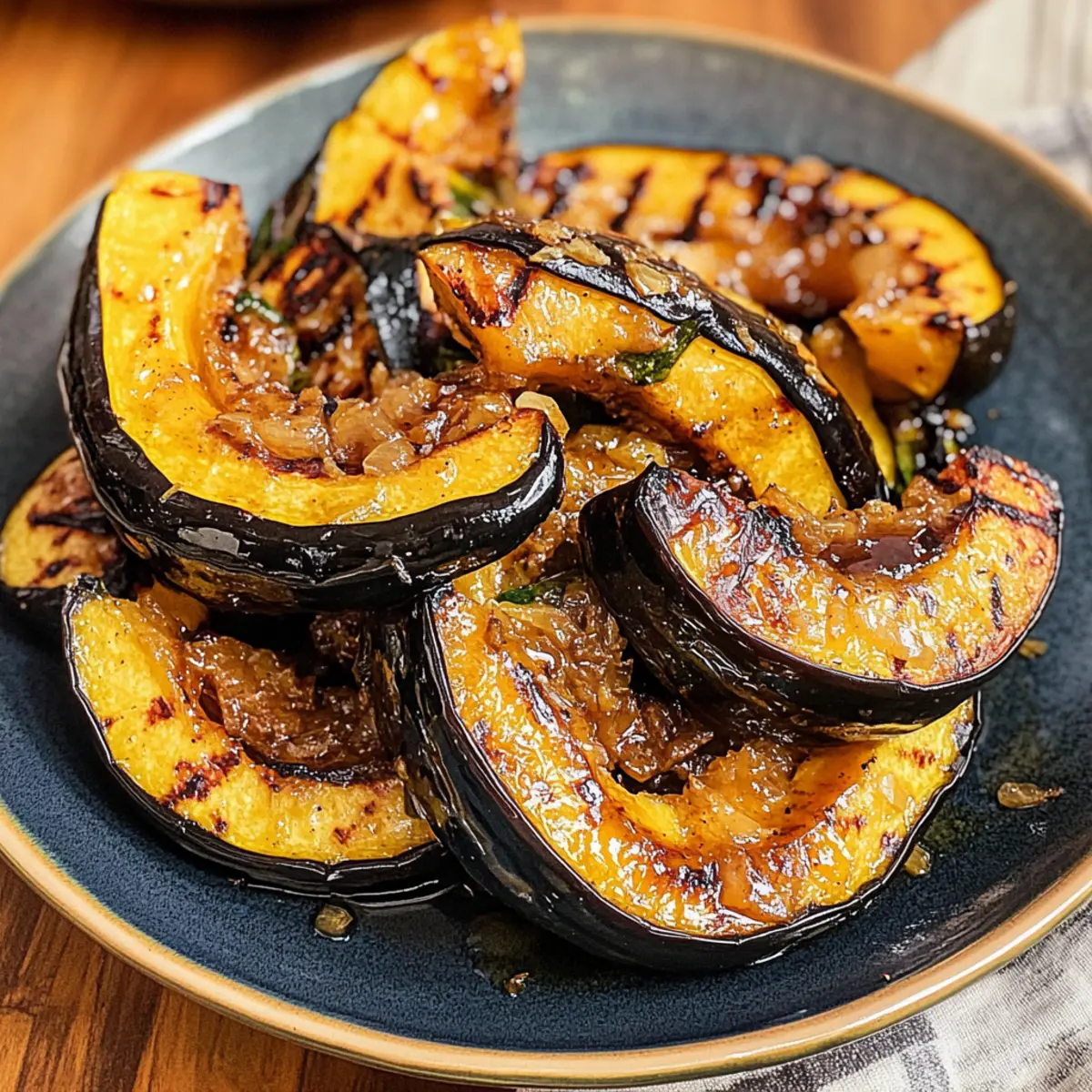 Gegrillter Eichelkürbis mit Ahornbutter genießen