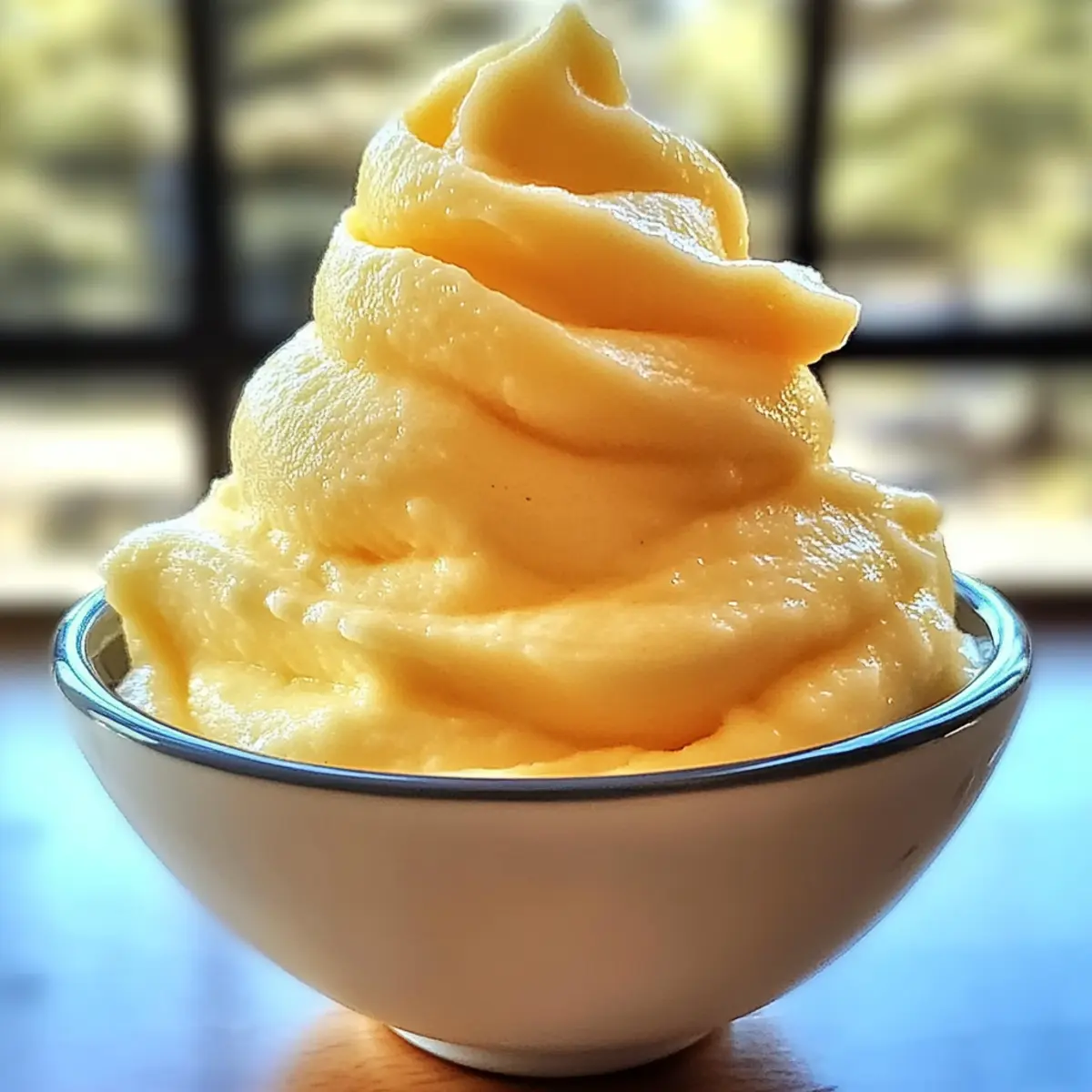 Hausgemachtes Orangen-Dole-Whip für heiße Tage