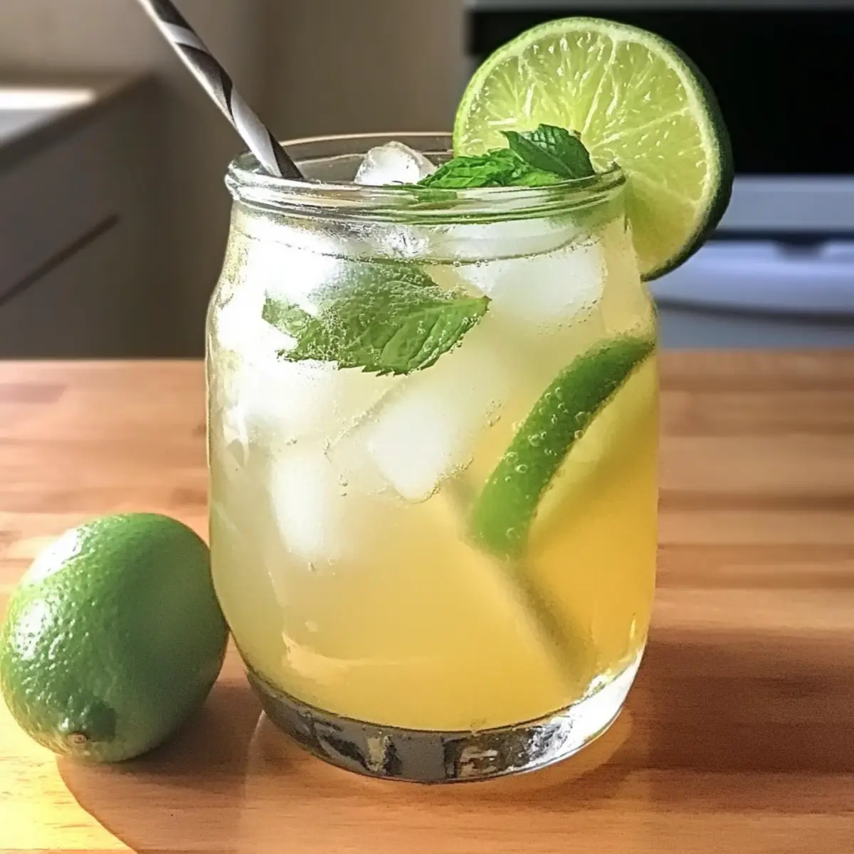 Erfrischende Honig Ingwer Limettenlimonade für den Sommer