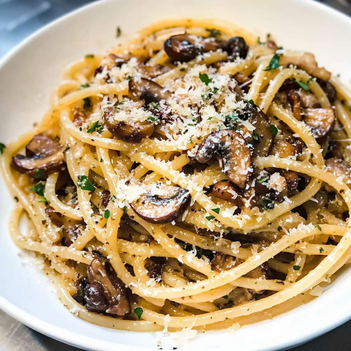 Pilz-Spaghetti Aglio Olio in 15 Minuten zubereiten