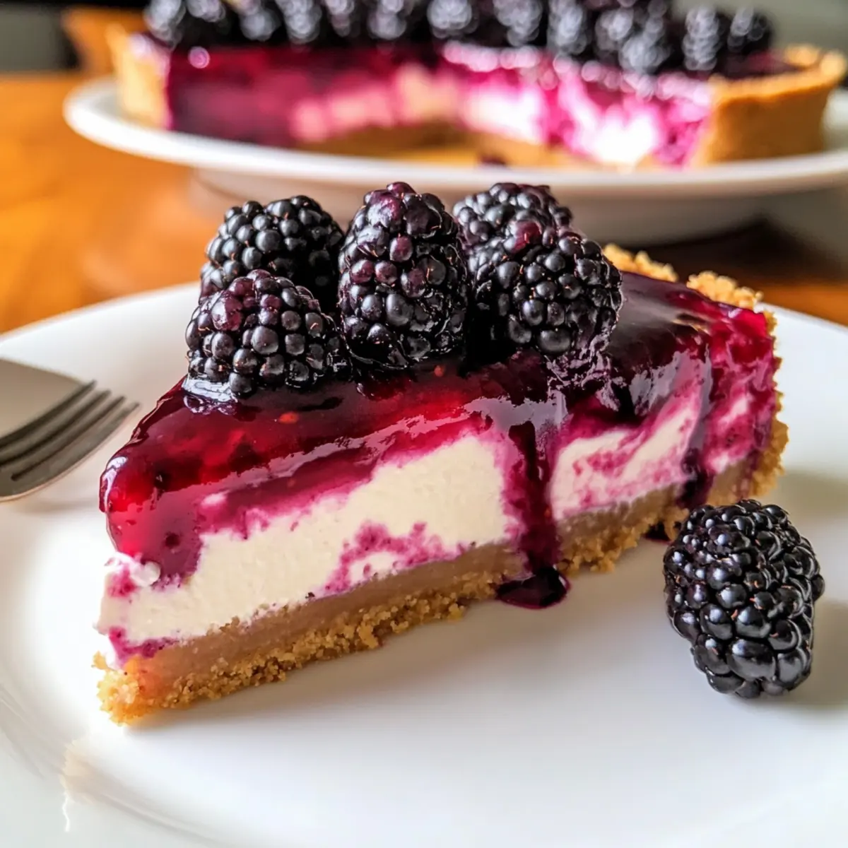 No-Bake Brombeer-Käsekuchen – Einfach und Himmlisch