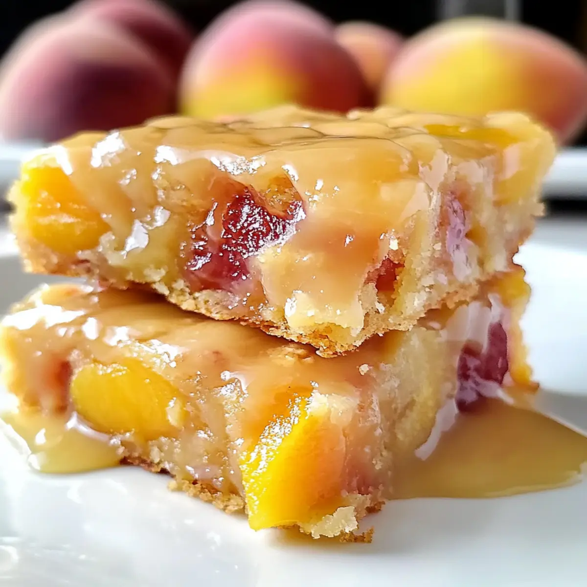Pfirsich Blondies – Der perfekte Sommer Genuss!