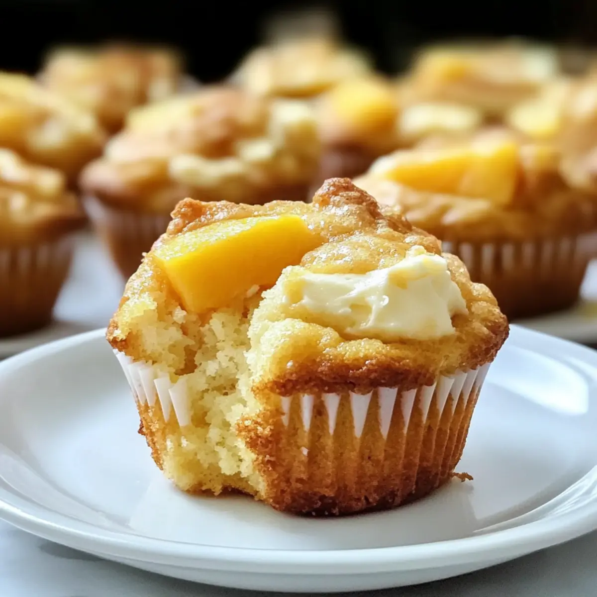 Pfirsich Frischkäse Muffins für deinen perfekten Snack