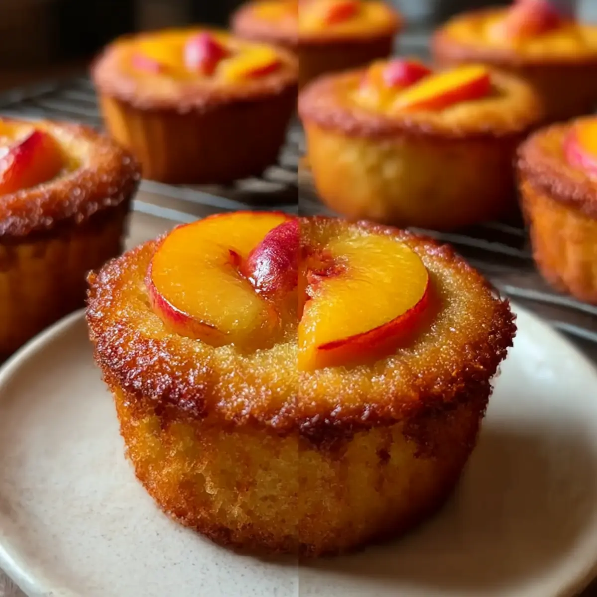 Pfirsich-Financier: Himmlische Mandeltörtchen mit Früchten