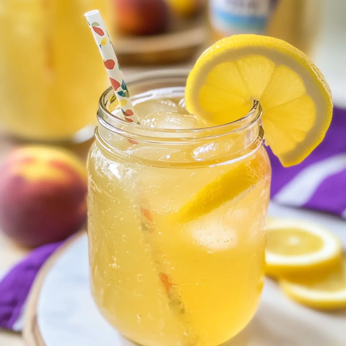 Pfirsich Sommer-Shandy für den perfekten Sommergenuss