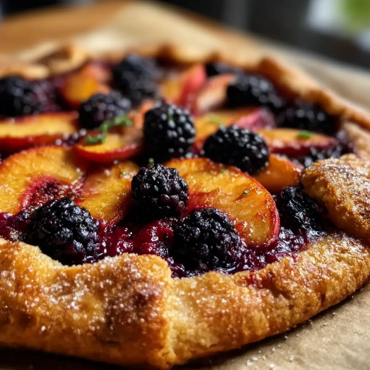 Pfirsich und Brombeer Galette Rezept zum Verlieben
