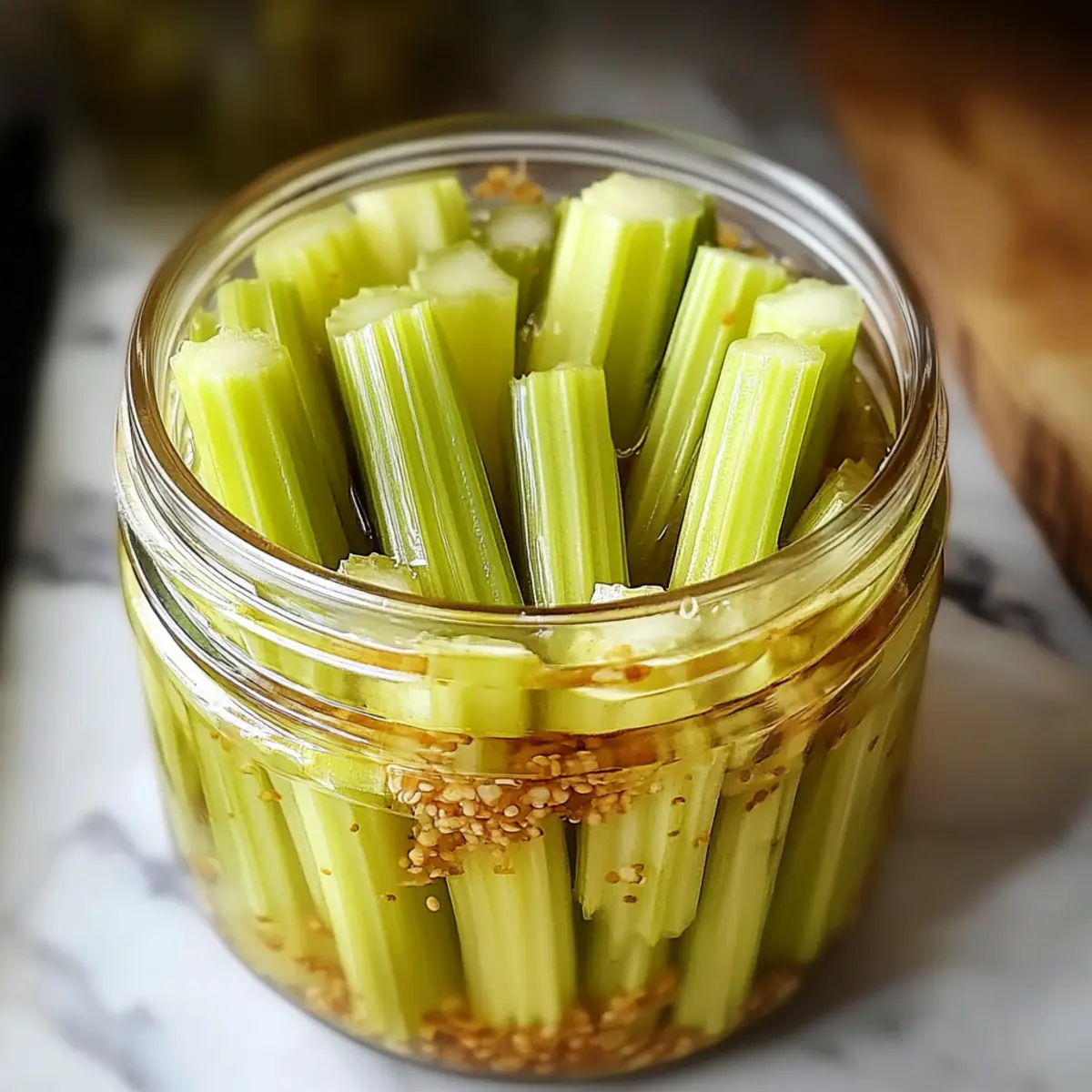 Eingelegte Sellerie: Schneller Snack für Feinschmecker