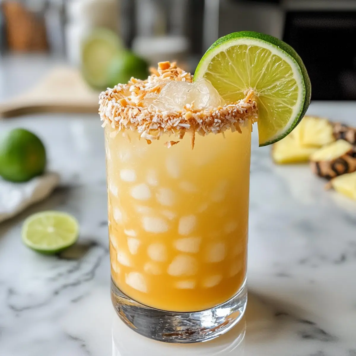 Ananas Kokosnuss Mockarita: Der perfekte Sommerdrink