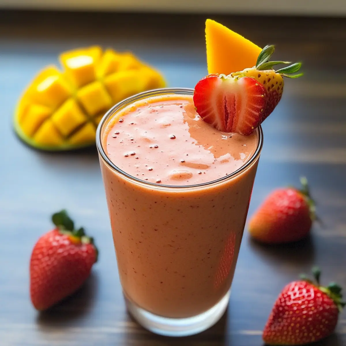 Erdbeer-Mango-Smoothie für deinen perfekten Morgen