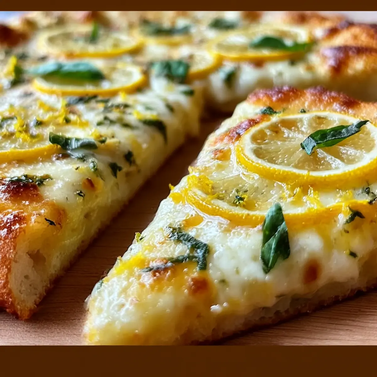 Sommer Zitronen Pizza für frische Genussmomente