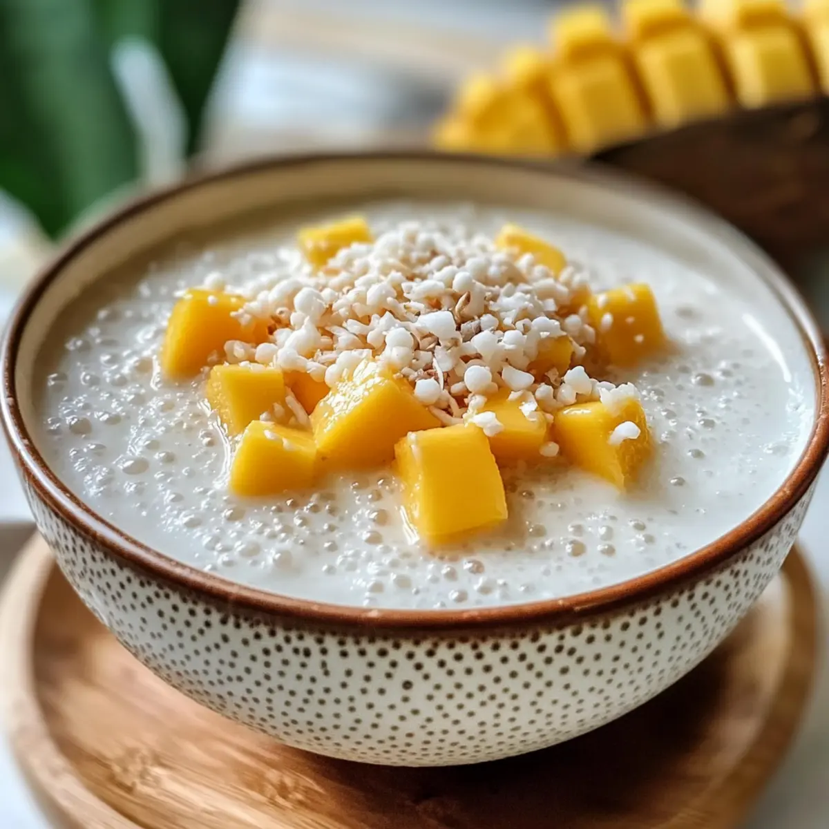 Thai-Kokos-Sago-Pudding: Erfrischendes Dessert Rezept