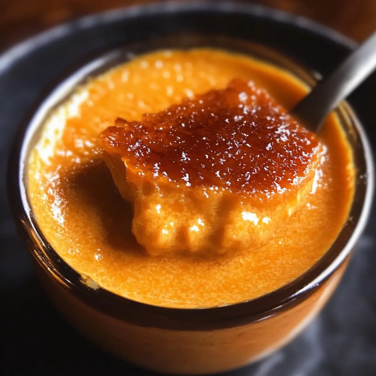 Thailändischer Tee Crème Brûlée für Feinschmecker