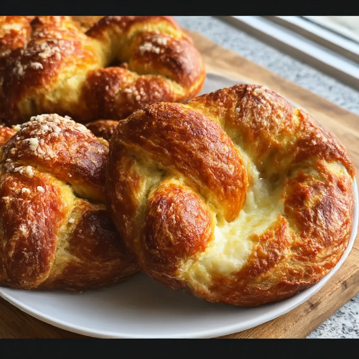 Die besten mit Mozzarella gefüllten Brezeln