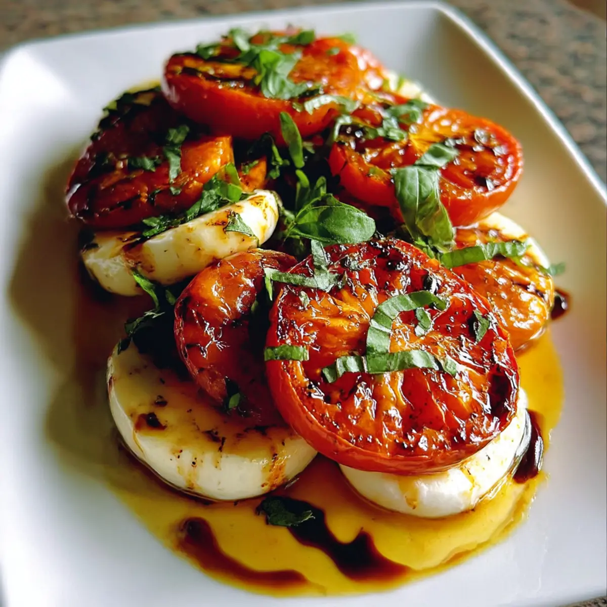 Tomaten Caprese Salat für den perfekten Sommerspaß