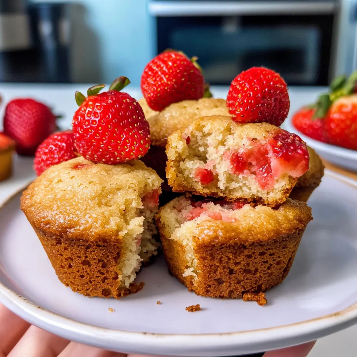 Vegane Erdbeer-Muffins für jeden Tag