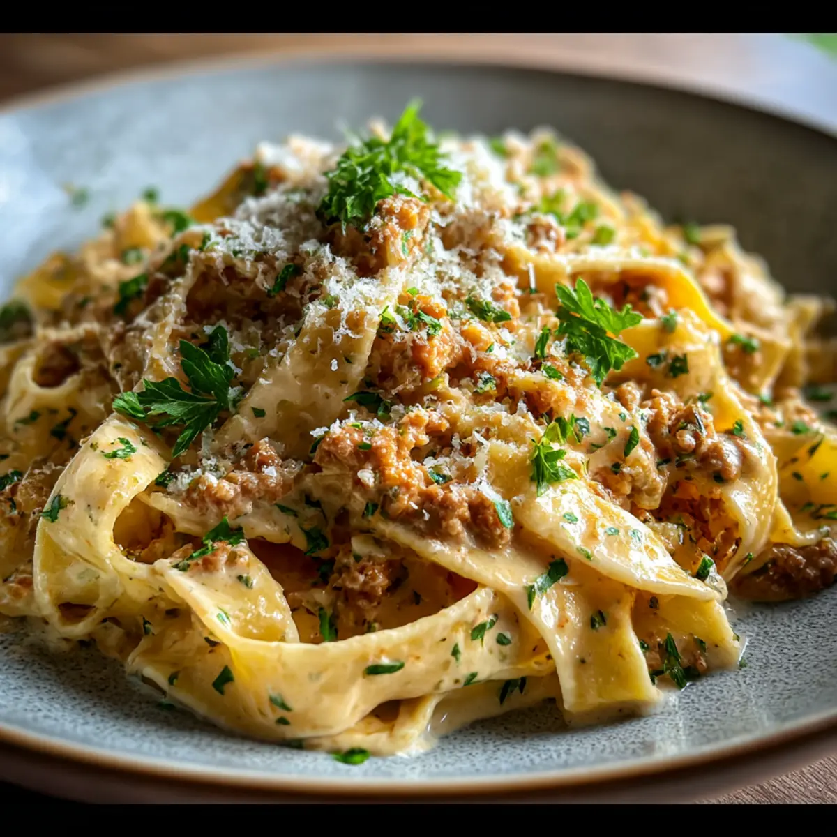 Weiße Bolognese Sauce für cremigen Genuss