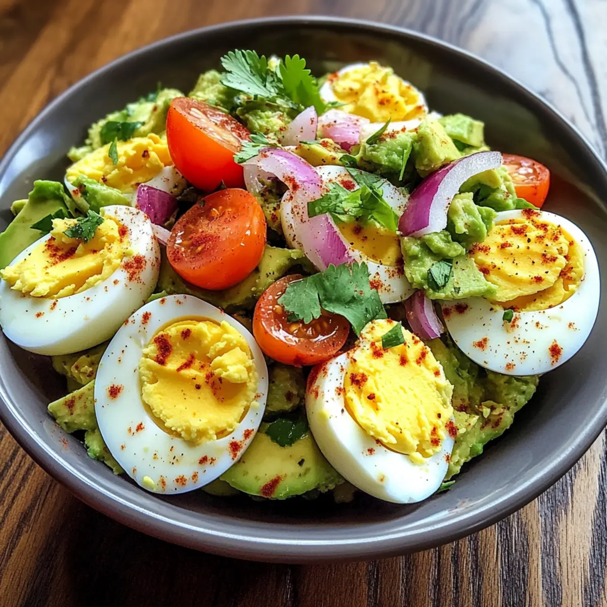 Eiersalat mit Avocado für gesunde Energie